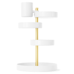 Органайзер настольный pirouette, белый/латунь