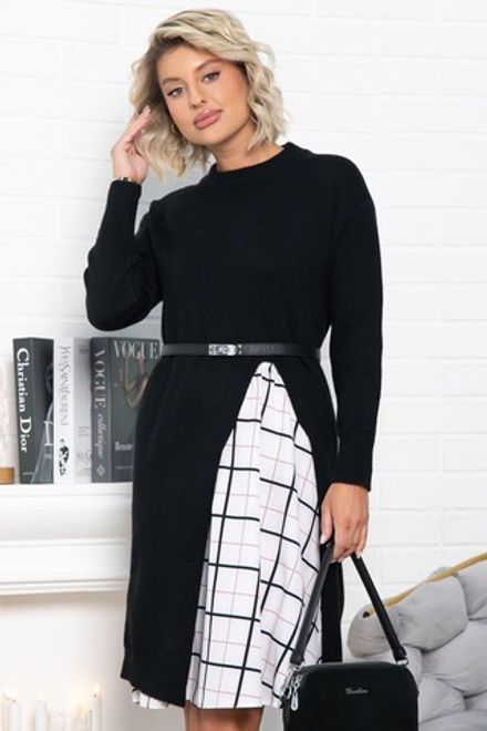 Костюм с юбкой Остин (черный) К15065-13М LT Collection