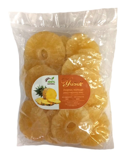 Ананасы сушеные колечками YusuF 1кг. Тайланд