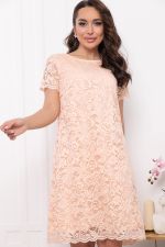 Платье "Шантильи" (персик) П5789 LT Collection (Акция)