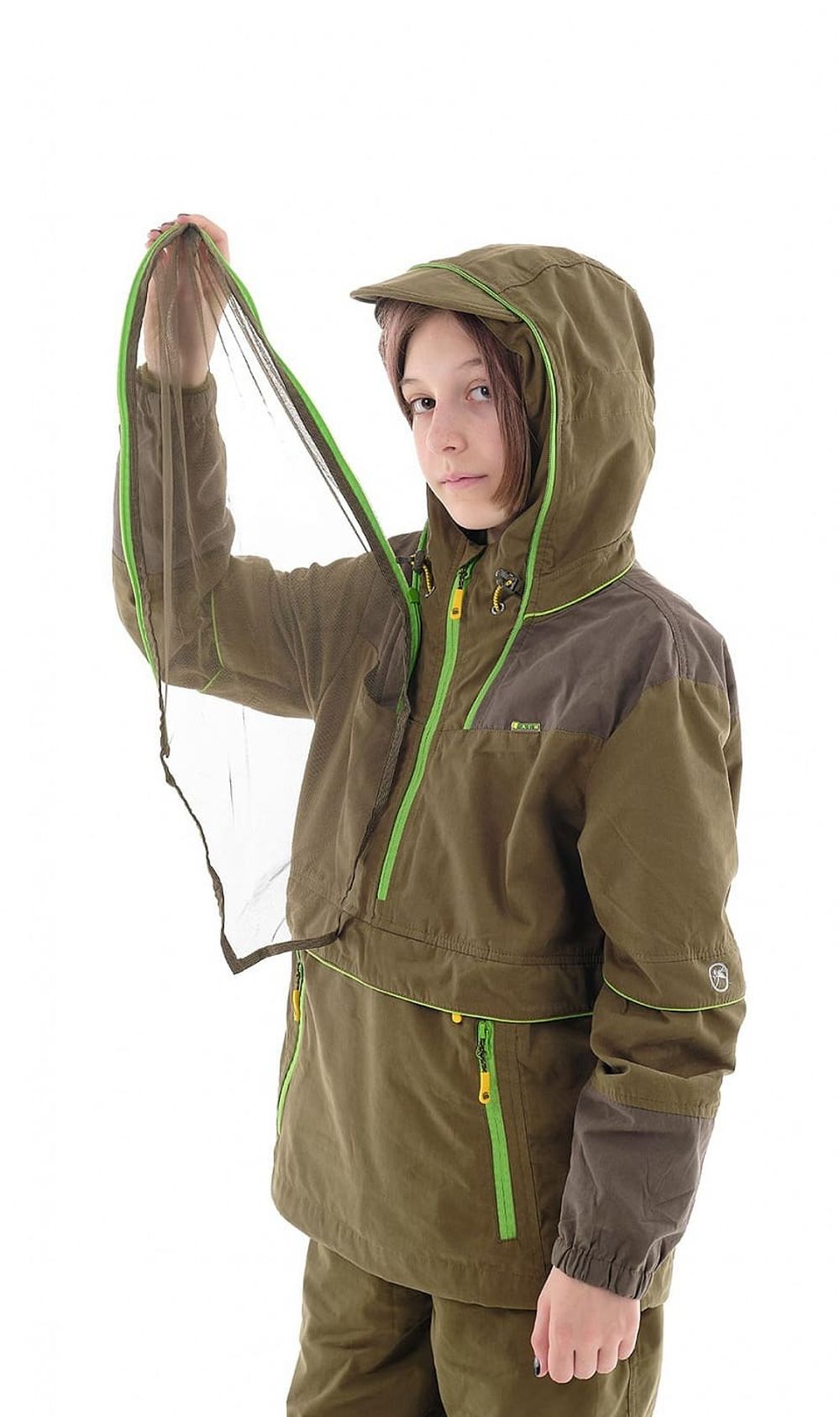 Костюм противоэнцефалитный «Элит Барьер» для детей (хаки/салатовый)