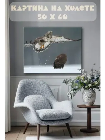 Картина на стену 40 X 50 Хищная птица