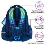 Ранец ЮНЛАНДИЯ LIGHT, 2 отделения, "Neon car", 3D панель, 38х29х16 см, 229917