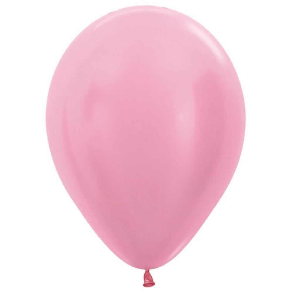 Воздушные шары Sempertex, цвет 409 перламутр, розовый, 100 шт. размер 12&quot;