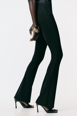 ZARA ЛЕГИНСЫ С МЕТАЛЛИЧЕСКОЙ АППЛИКАЦИЕЙ, ЧЕРНЫЙ