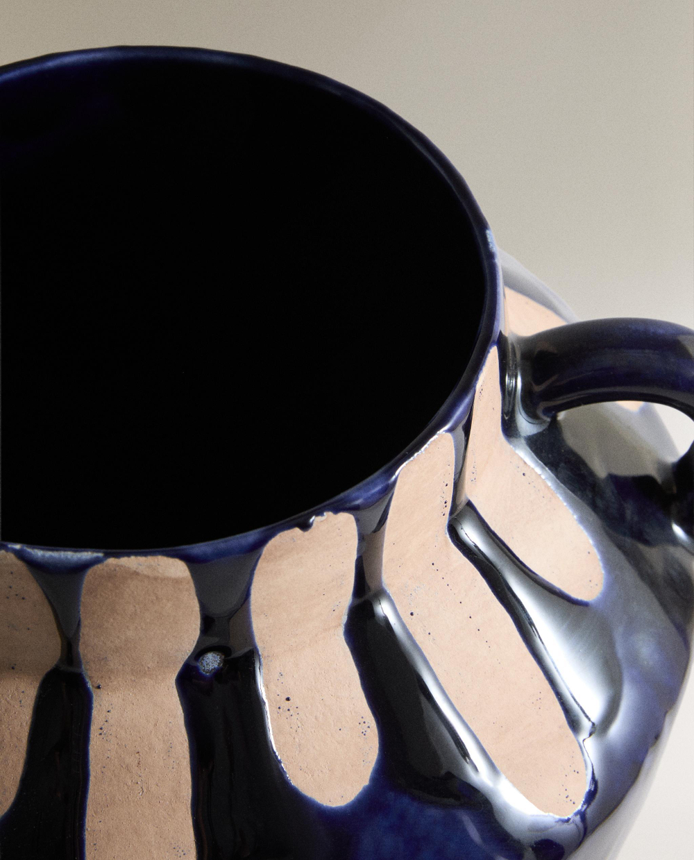 Zara Home Ваза из фаянса, цвет синий, 41 см