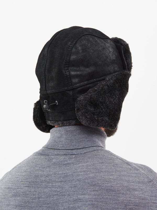Шапка ушанка зимняя Енисей ткань Замша цвет Черный