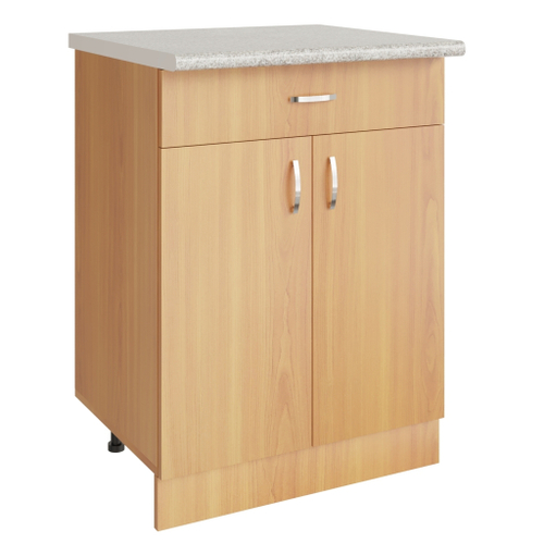 Стол разделочный 60 ольха (1 ящик), столешница гранит пёстрый