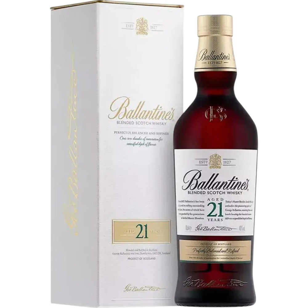 Виски Ballantine's 21 Y.O. 0,7 л. В подарочной коробке