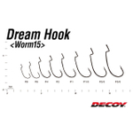 Крючок Decoy офсетный Worm 15 Dream Hook #1/0 (в упаковке 9 штук)