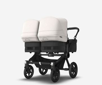 Коляска для двойни 2 в 1 Bugaboo Donkey 5 Twin Misty white/Midnight black/Black