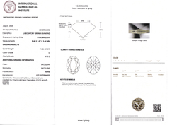 Лабораторно-выращенный бриллиант овал 8.46 х 5.87 х 3.44 мм D/VVS2 1.06 ct