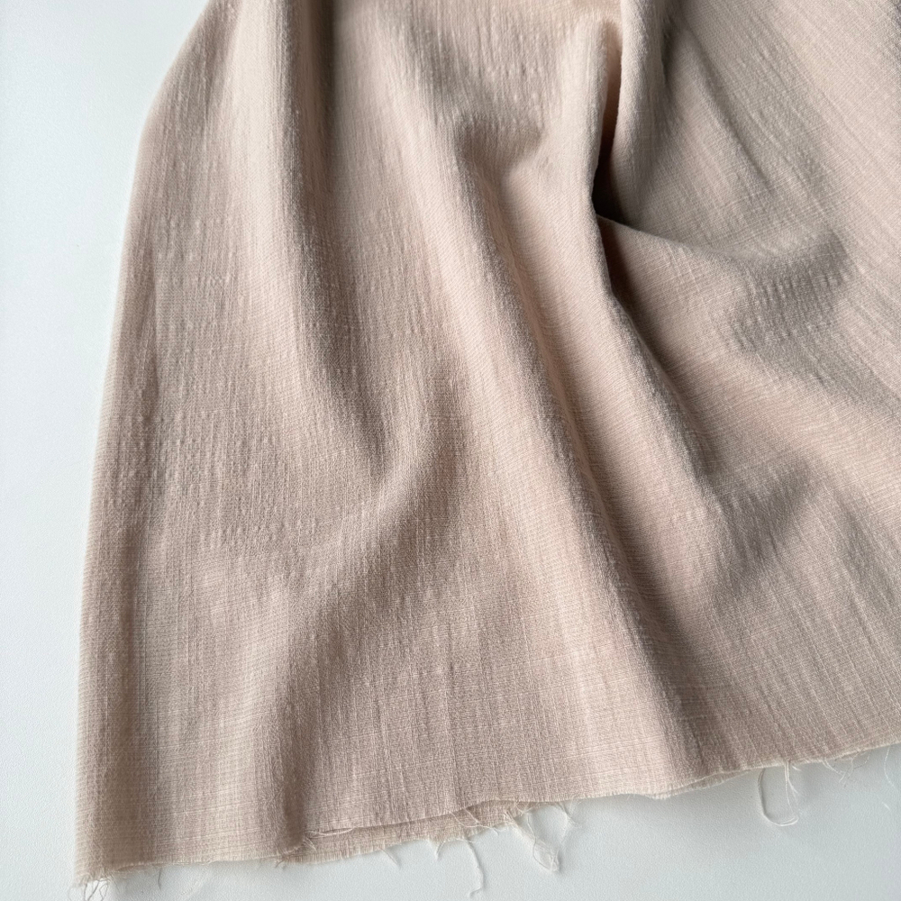 Полулен с крэш эффектом Бежевый