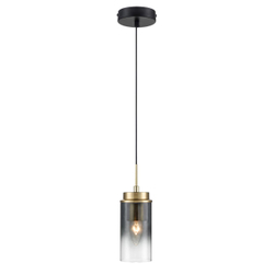 8101/1A COMFI LN26 407 черный/бронза металл/стекло Подвес Е14 1*40W 220V ISHA