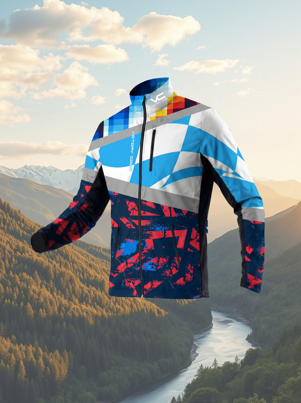 Куртка Running с молнией и клапаном на спине My design
