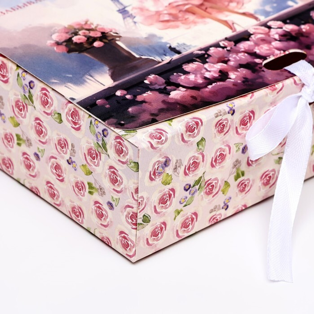 Коробка складная "Незабываемых моментов" 16,5 х 12,5 х 5 см