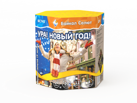 Ура, Новый год! (19 залпов, калибр 1,1)