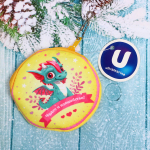 Кошелек детский с цепочкой «Озорной Дракон Энди», цвет как на фото, d-11см (лейбл Ультрамарин)