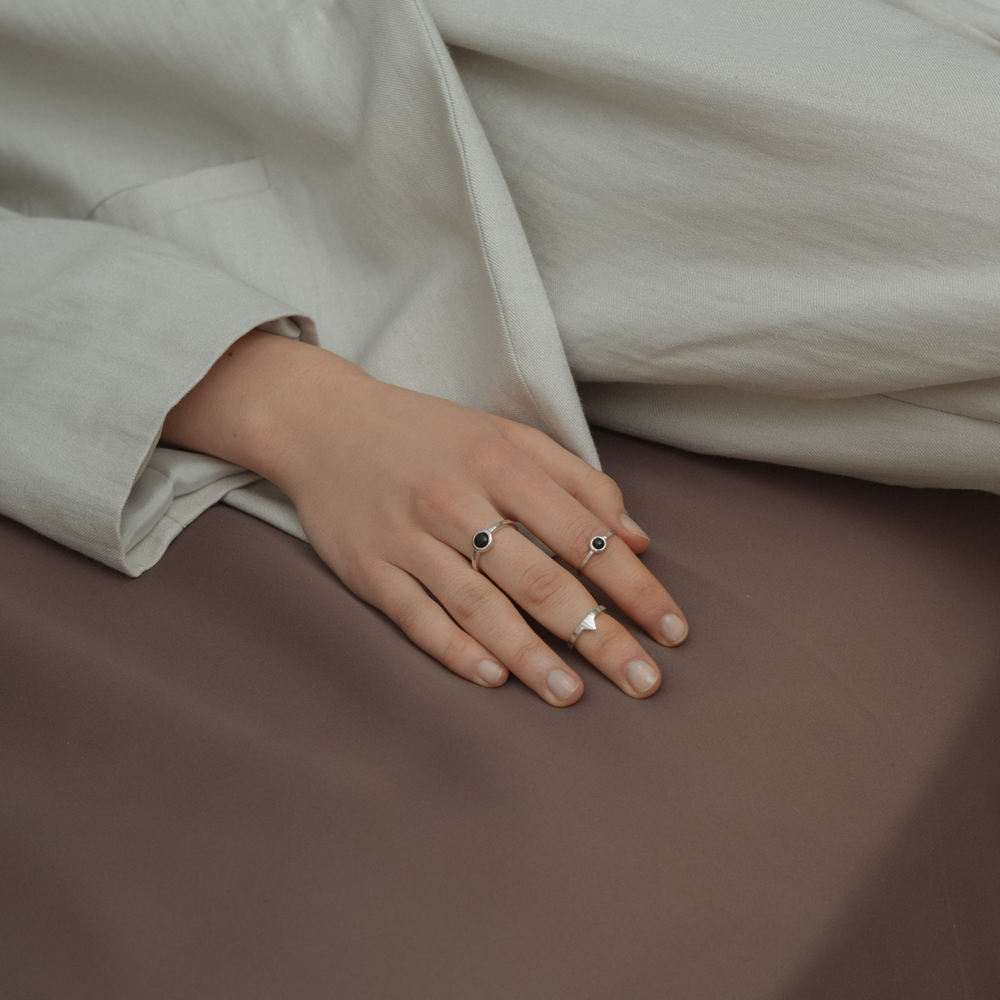 Кольцо Alpha с чёрным ониксом