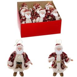 GAEM Украшение новогоднее "Дед Мороз" (блок 12 шт), L10 W4 H17 см, 2в.