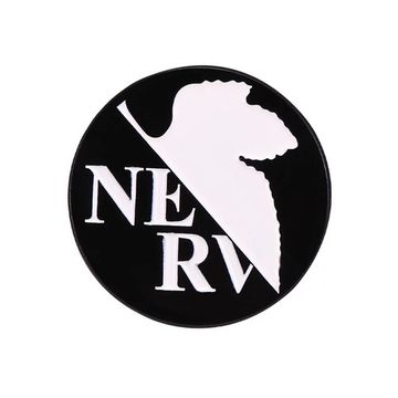 Значок Евангелион Лого организации NERV, р-р 2,8см