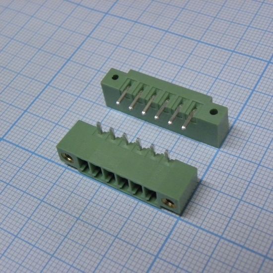 Клеммник папа 15EDGRM-3.5-06P-14 3,5мм