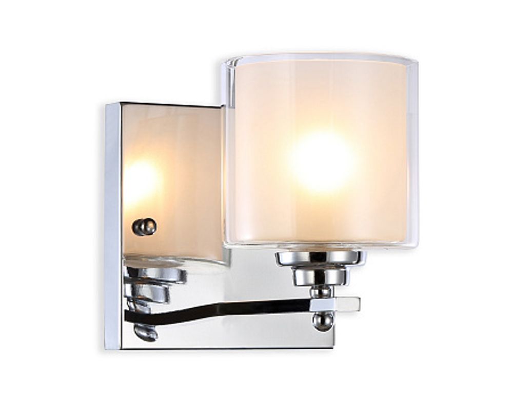 Настенный светильник TR4428 CH/CL/FR хром/прозрачный/белый матовый E27 max 40W 197*140*230