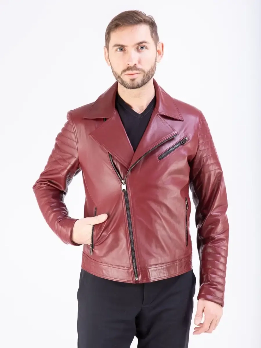 Косуха мужская, куртка мужская кожаная