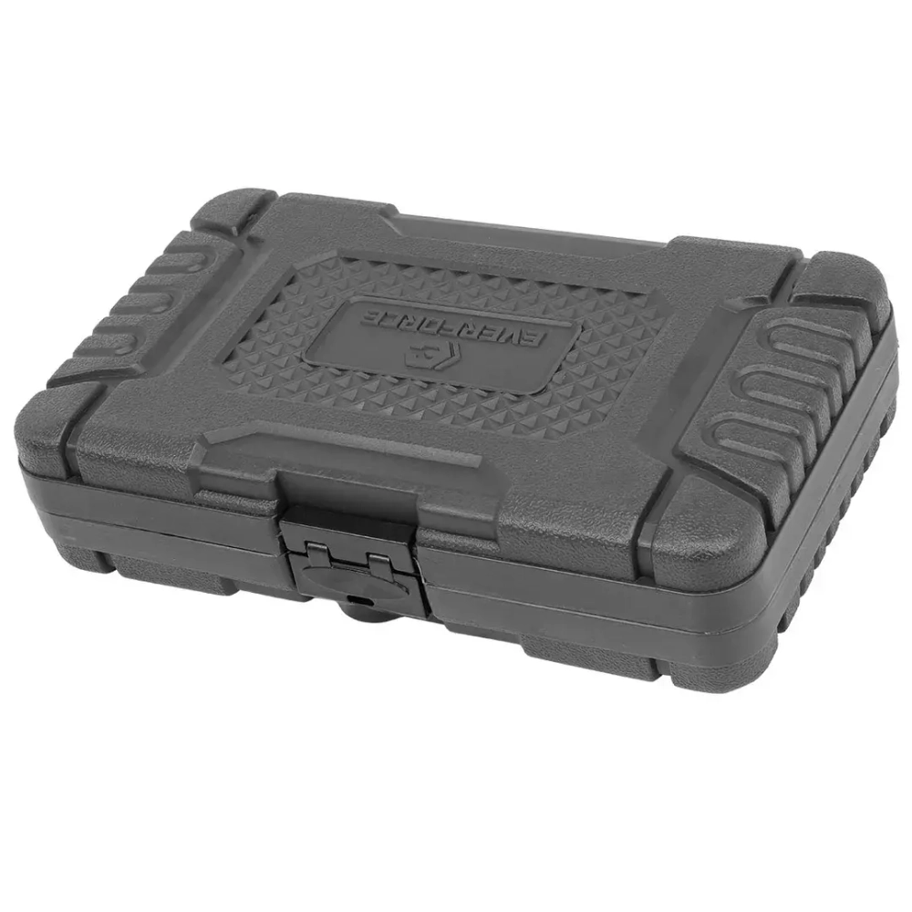 Набор головок 20пр., 1/2''(6гр.) (короткие 38мм/глубокие 78мм: 10-19мм) в пласт.кейсе EVERFORCE EF-4201-5K