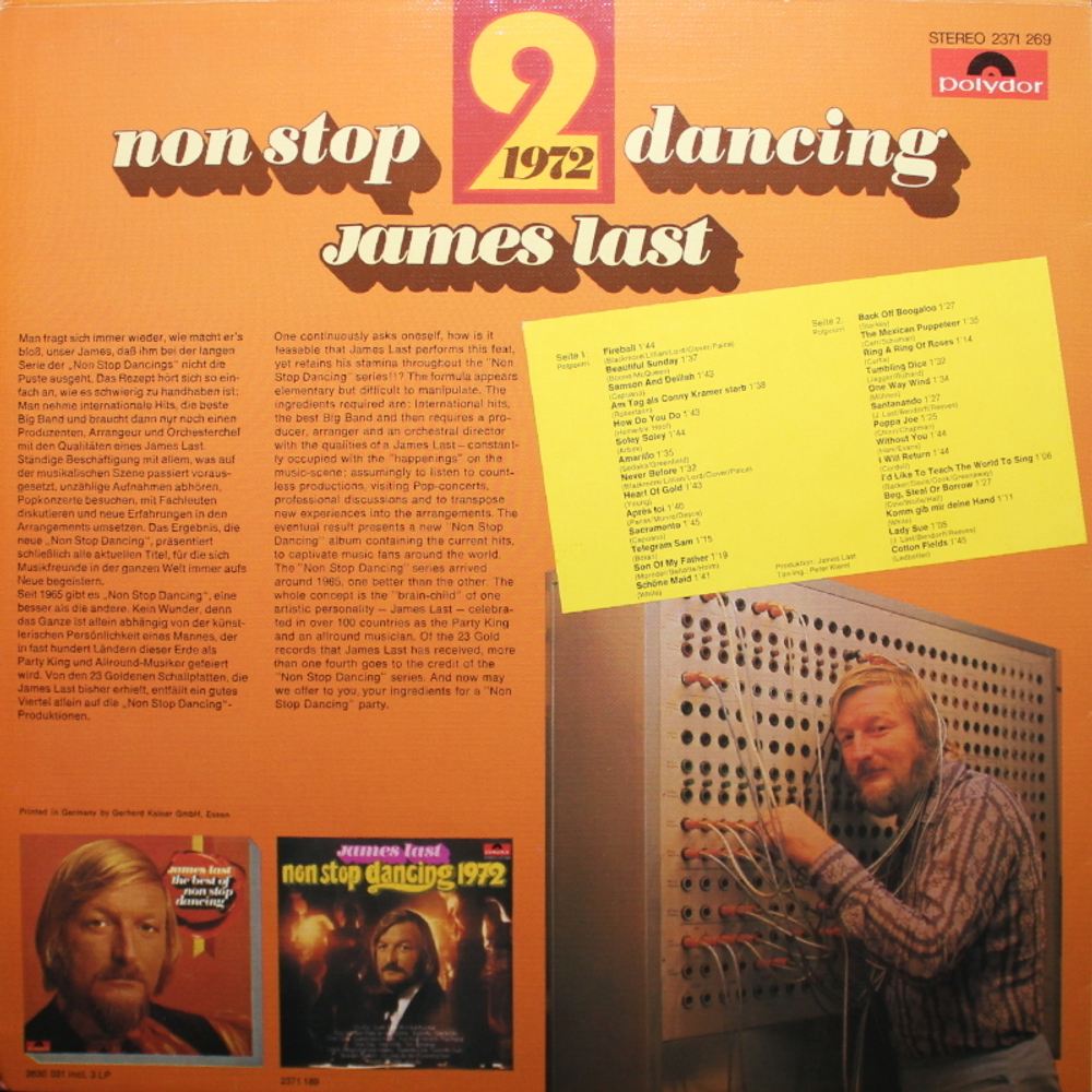 James Last / Non Stop Dancing 1972/2 (LP)