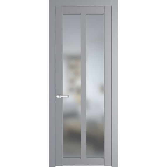 Межкомнатная дверь эмаль Profil Doors 1.7.2PD смоки остеклённая