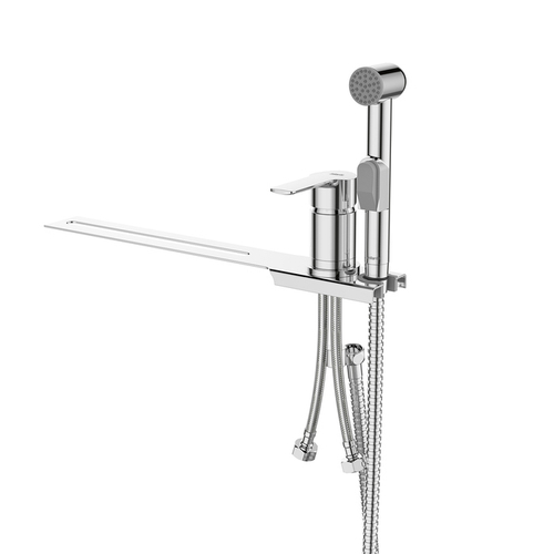 Смеситель с гигиеническим душем 35к Milardo 001SB00M08 "Tidy" установка на унитаз, ХРОМ