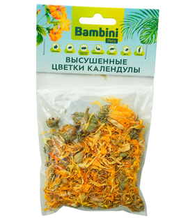 Bambini Pets высушенные цветки календулы для грызунов и кроликов, 10гр.