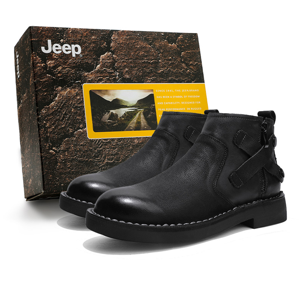 Jeep Short Combat Boots Men"s Black