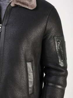 Дубленка зимняя куртка натуральная авиатор пилот