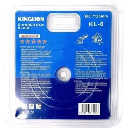Kinglion Диск алмазный 125 x 12 x 22