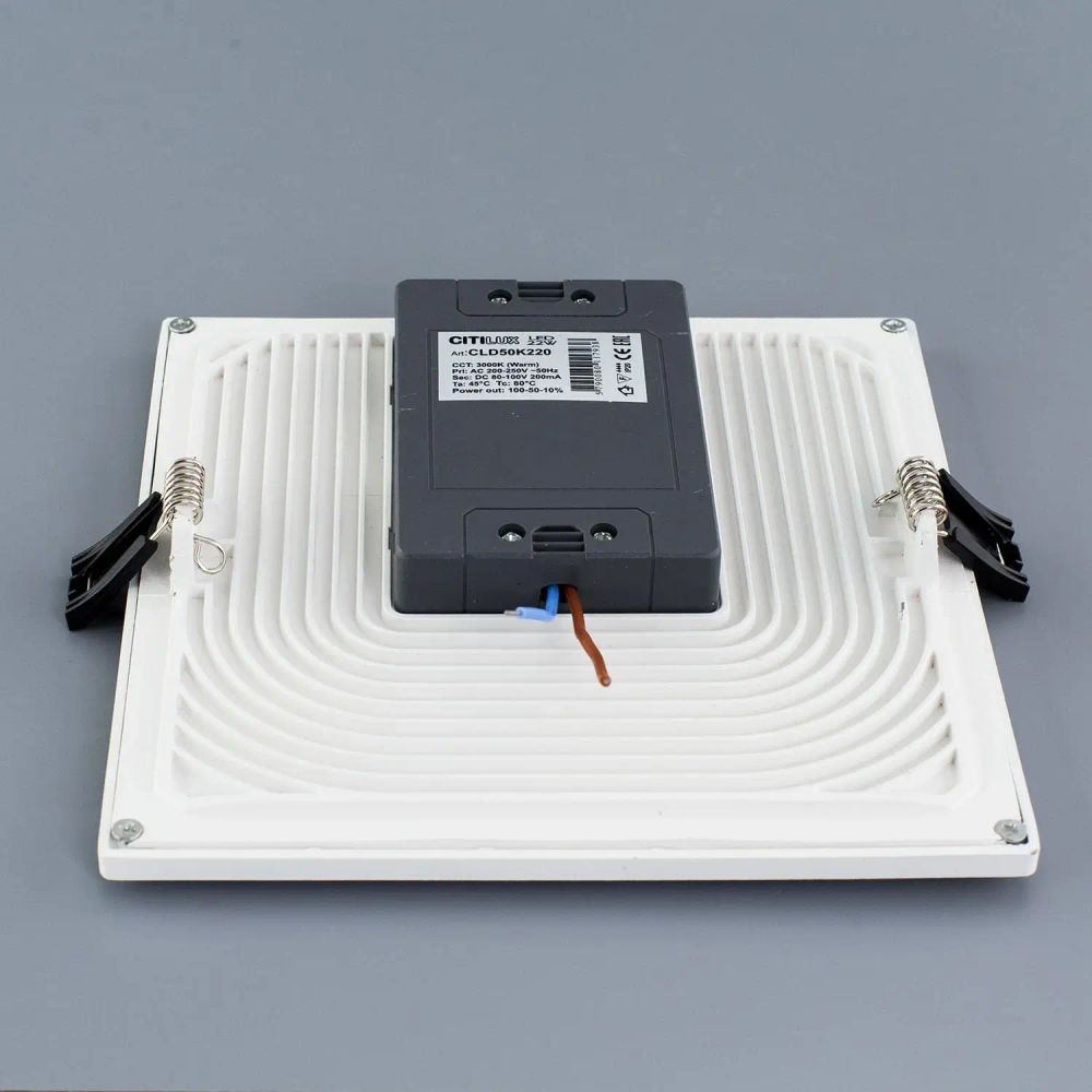 Citilux Омега CLD50K220 LED Встраиваемый светильник с диммером Белый