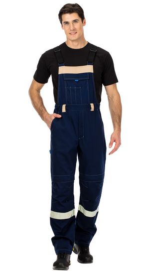 Костюм "Таль" полукомбинезон (т.синий/бежевый)