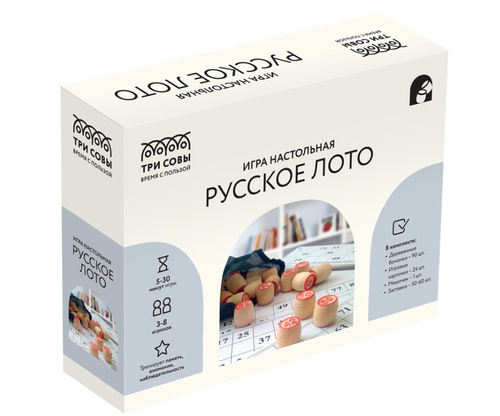 ИГРА настольная РУССКОЕ ЛОТО 3+ (НИ_46628)