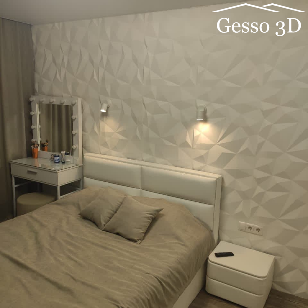 Гипсовая 3D панель Оригами