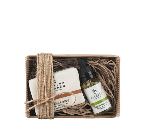 Набор Масло для бороды Barbaro, 30 мл. и Мыло для лица и бороды Barbaro "Eastern sandal", 90 гр.