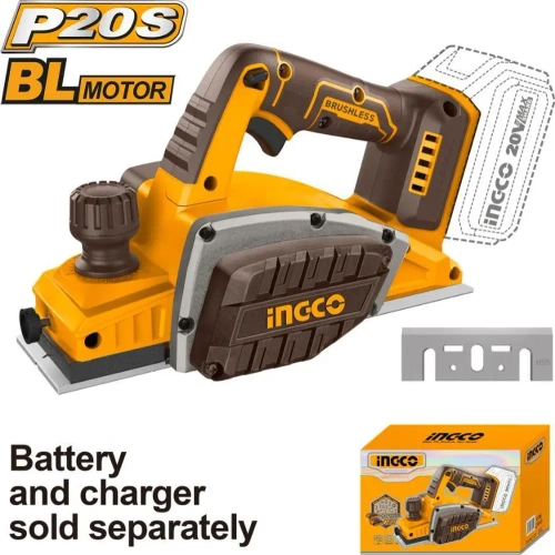 Аккумуляторный бесщеточный рубанок INGCO CRLI20401 INDUSTRIAL 20 В