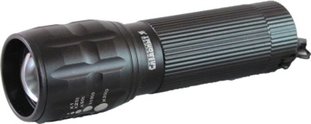 Фонарь ручной  99х32х26мм "Сибирский Следопыт" Фокус, 1 LED, Zoom, 3*ААА, алюминиевый корпус