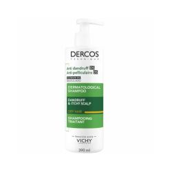 Vichy Dercos Anti-Dandruff Интенсивный шампунь-уход против перхоти для сухих волос, 390 мл