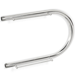 Полотенцесушитель П-образный, с полкой, 32х50х1", нерж сталь, с креп, Aquater, П1