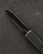 Автоматический складной нож SteelBro Ultra Delta Frag Fluted Standart DLC Nickel Boron Signature Series VG-10 121D-1NB (черный-черный)