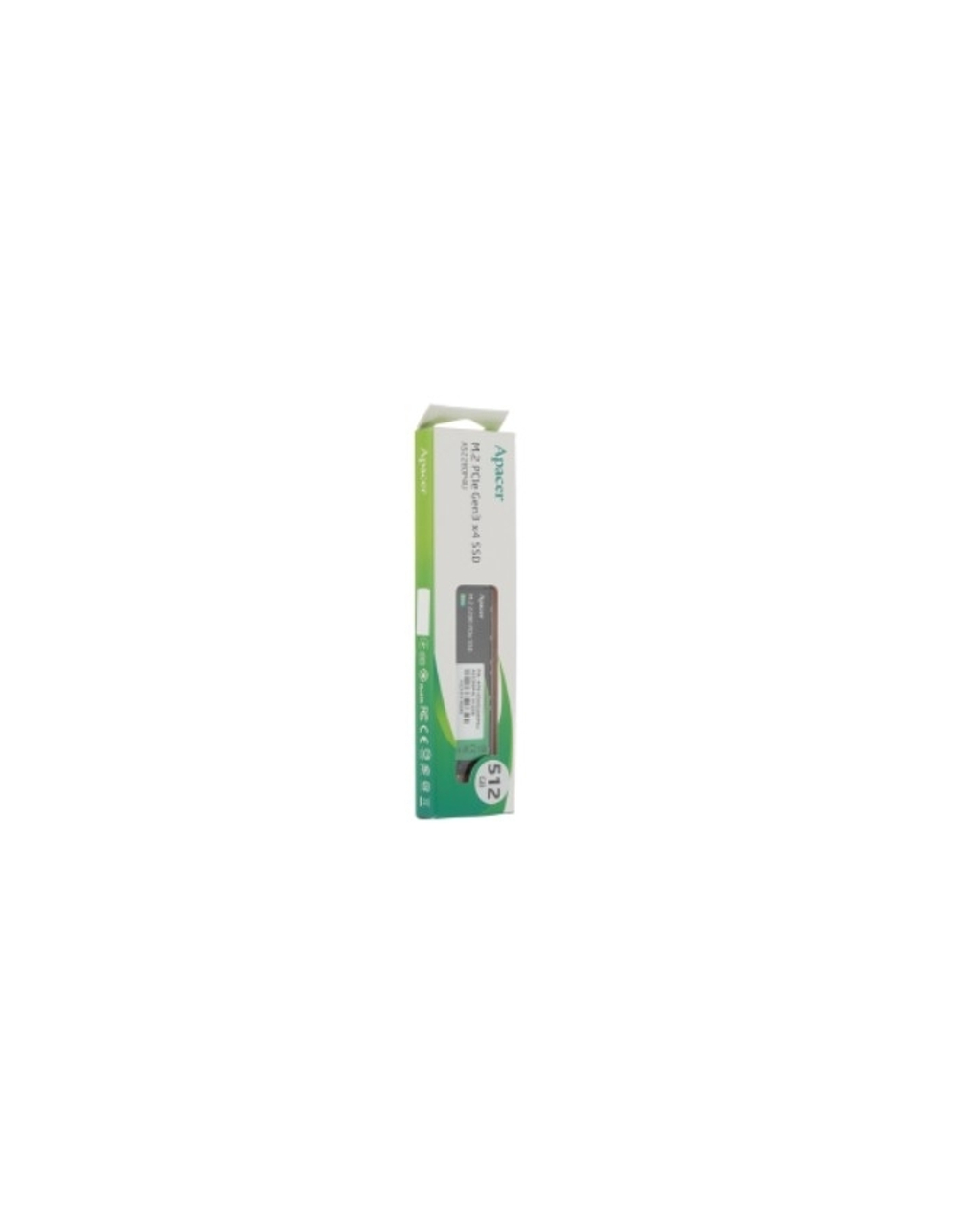 M.2 2280 512GB Apacer AS2280P4U Client SSD AP512GAS2280P4U-1 PCIe Gen3x4 with NVMe