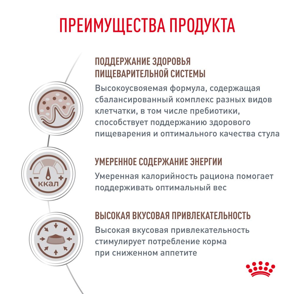 Пауч Royal Canin GastroIntestinal Moderate Calorie для кошек, склонных к набору веса, при расстройствах пищеварения Пауч Royal Canin GastroIntestinal Moderate Calorie для кошек, склонных к набору веса, при расстройствах пищеварения
