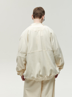 Zip-Up Sweatshirt Cream