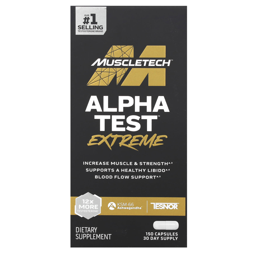 MuscleTech, AlphaTest™ Extreme, 150 капсул